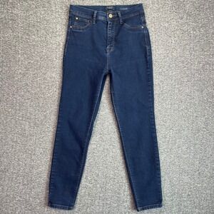 Curve Appeal Jeans 6/28 High Rise Minimalist Jegging Dark Wash Skinny 26.5x25.5